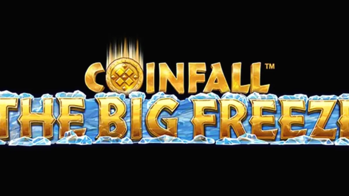 Pemandangan visual slot Coinfall: The Big Freeze dengan latar belakang Zaman Es